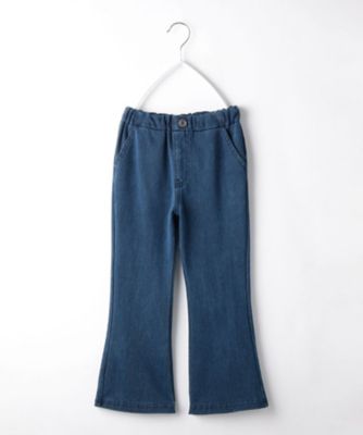 110－160／裏起毛】あったかのびーるフレアパンツ／洗濯機