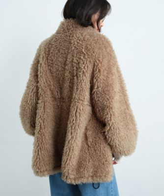 CODE A｜w needle faux fur coat