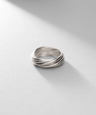 ＜COCOHNIK ONKITSCH (Women)＞シルバー　バンドリング　８レイヤーズ（２００２３７９０９７）