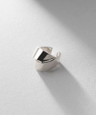 ＜COCOHNIK ONKITSCH (Women)＞シルバー　フォールディング　イヤーカフ（２００２３７９１０３）