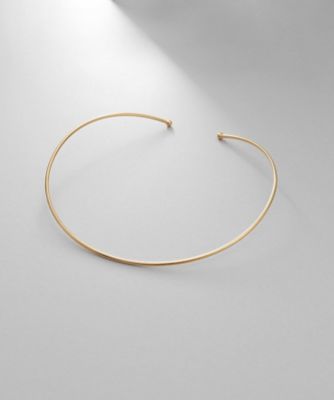 ＜COCOHNIK ONKITSCH (Women)＞シルバー　ホロウフレキシブルチョーカー　ＧＰ（２００２３７９１０９）