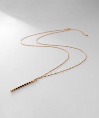 ＜COCOHNIK ONKITSCH (Women)＞シルバー　スロープカットバーネックレス　ＧＰ（２００２３７９１１３）