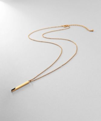 ＜COCOHNIK ONKITSCH (Women)＞シルバー　スクエアバーネックレス　ＧＰ（２００２３７９１１５）