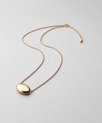 ＜COCOHNIK ONKITSCH (Women)＞シルバー　ホロウオーバルシェイプネックレスＳ　ＧＰ（２００２３７９１３１）