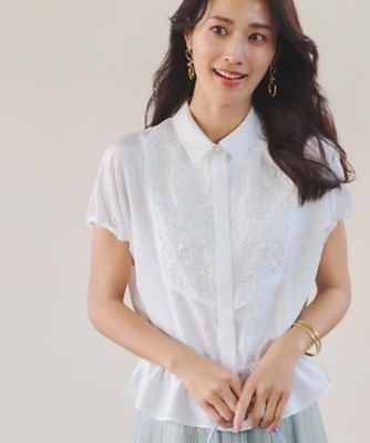 ＜Reflect (Women)＞【Ｒ‐ＱＵＡＬＩＴＹ】ビーズ刺繍ブラウス（２００２３７９１６３）