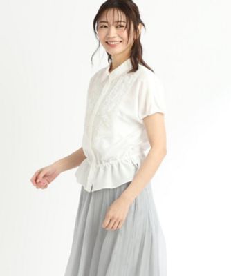 【Ｒ‐ＱＵＡＬＩＴＹ】ビーズ刺繍ブラウス（２００２３７９１６３）
