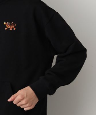 【洗える】トラ柄刺繍ハーフジップスウェット（２００２３７９３０９）
