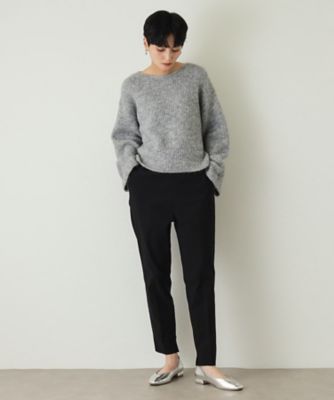 S－LLsize》裏起毛ハイストレッチスティックパンツ【吸湿発熱