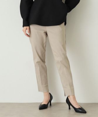 S－LLsize》裏起毛ハイストレッチスティックパンツ【吸湿発熱