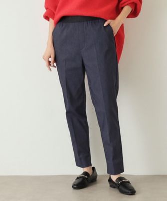 S－LLsize》裏起毛ハイストレッチスティックパンツ【吸湿発熱