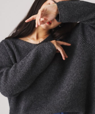 COUP DE CHANCE - 新品クードシャンス★カシミヤ混ハイネックニット　グレー COUP DE CHANCE - クードシャンス カシミヤ混ハイネックニットの