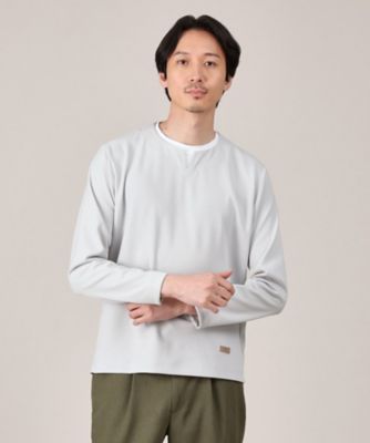 TAKEO KIKUCHI (Men)/タケオキクチ 【Ｍａｄｅ　ｉｎ　ＪＡＰＡＮ】フェイクレイヤード　キーネック　カットソー（２００２３７９７８６）