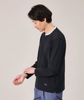 【Ｍａｄｅ　ｉｎ　ＪＡＰＡＮ】フェイクレイヤード　キーネック　カットソー（２００２３７９７８６）