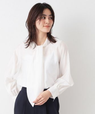 ＜Dessin (Women)＞【入卒／セレモニー／洗える】ボウタイブラウス（２００２３８０４９３）