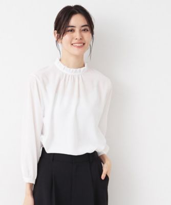 【洗える】モックネックブラウス 洗える】モックネックブラウス（シャツ・ブラウス） | COUP DE