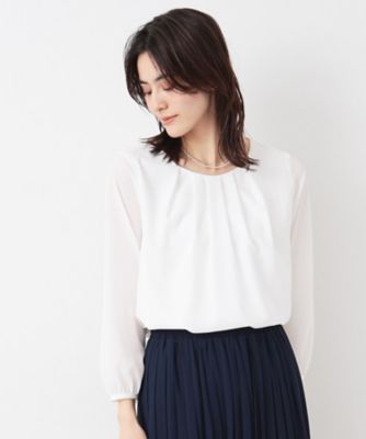 入卒／セレモニー／洗える】ジョーゼットブラウス