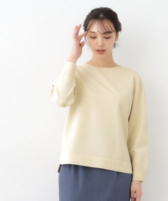 ＜LAURA ASHLEY＞【スリット入り】コットンカシミヤ　クルーネックニット（２００２３８３７４６）