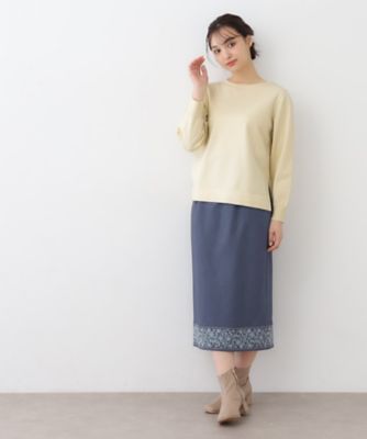 LAURA ASHLEY / ローラ アシュレイ 【スリット入り】コットンカシミヤ クルーネックニット 楽天市場】【SALE／46%OFF】【スリット入り】コットンカシミヤ