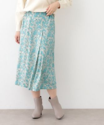＜LAURA ASHLEY＞【ジャージ素材／洗える／同柄アイテムあり】ナンテール柄　スカート（２００２３８３７７４）