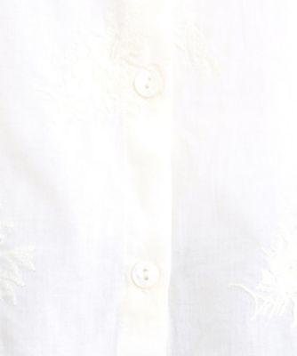 【コットン１００％／刺繍入り／羽織に使える】バルビー　ブルームス柄　ブラウス（２００２３８３７８５）