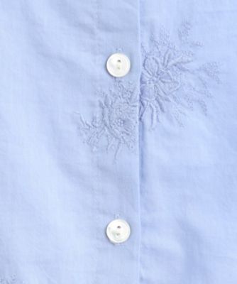 【コットン１００％／刺繍入り／羽織に使える】バルビー　ブルームス柄　ブラウス（２００２３８３７８５）