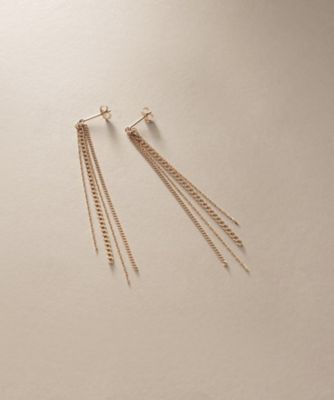 Ｋ１０キヘイミックスチェーンフリンジ　スタッドピアス（２００２３８３９９８）
