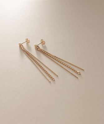 Ｋ１０キヘイ×ベネチアンチェーン　スタッドピアス（２００２３８３９９９）