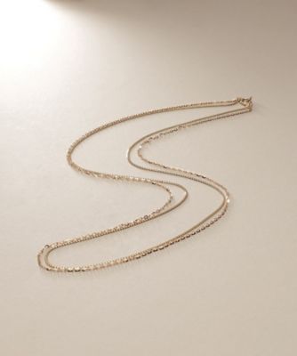 Ｋ１０ベネフラット×フラッシュアズキレイヤード　ネックレス（２００２３８４２１５）