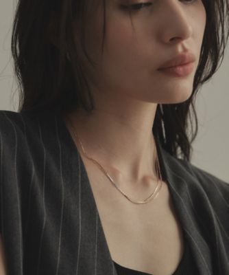 Ｋ１０ベネフラット×フラッシュアズキレイヤード　ネックレス（２００２３８４２１５）