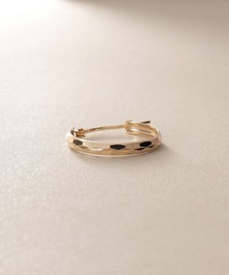 Ｋ１０ダイヤカット　フープピアス（２００２３８４２２３）