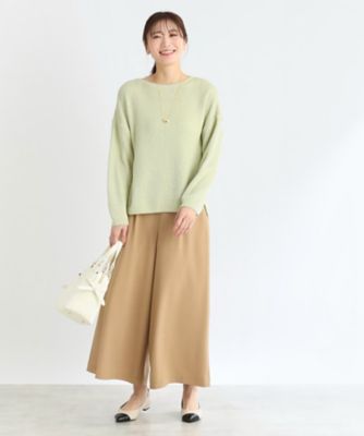 夏SALE】クルーネックミックスカラーニット