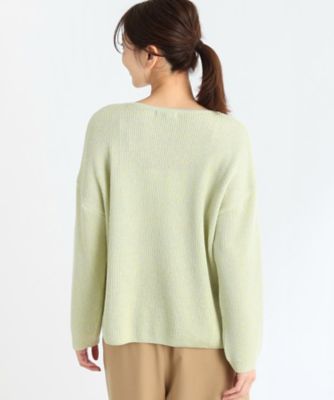 HEILIS（ヘイリス）の「カラーニットクルーネックプルオーバー