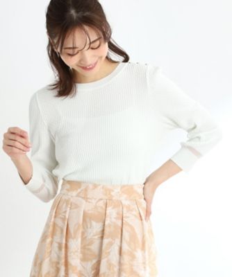 【春ＳＡＬＥ】ボタンディティールニット（２００２３８４９３６）