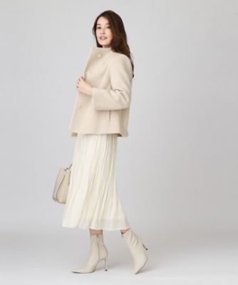 日本製／ショートコート】スカートにもパンツにも◎軽くて暖かい