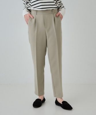 【ＳＳ－３Ｌ／洗える／通勤・セレモニーにも】しなやかな身のこなしが叶う　ストレッチテーパードパンツ（２００２３８５９２９）