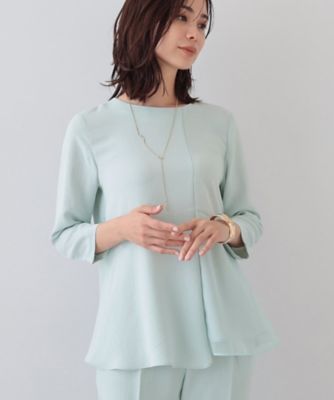 INDIVI (Women)/インディヴィ【着る日傘/遮熱/UVケア】ペプラムデザインブラウス(2002386648) グリーン020 トップス【三越伊勢丹/公式】