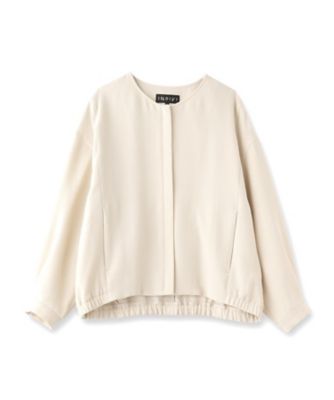 春SALE！【洗える】凹凸素材シンプルブルゾン