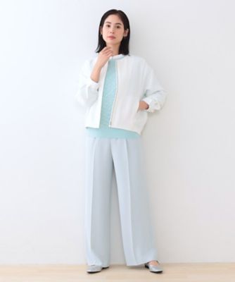 春SALE！【洗える】凹凸素材シンプルブルゾン