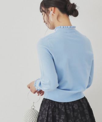 【ＳＳ～Ｌサイズ展開／６色展開】パール調プチクラフトニット（２００２３８７０９４）