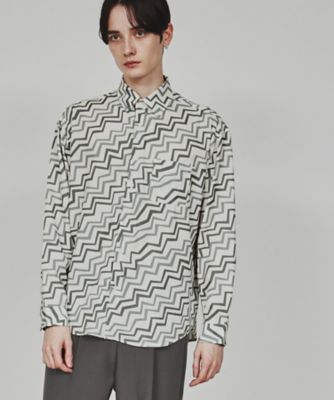 幾何学柄シャツ（２００２３８７２０６）