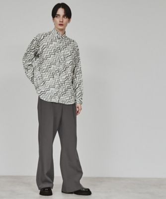 幾何学柄シャツ（２００２３８７２０６）