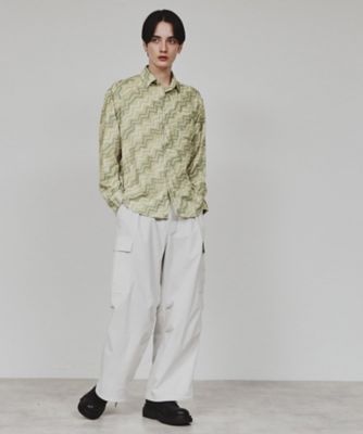 幾何学柄シャツ（２００２３８７２０６）