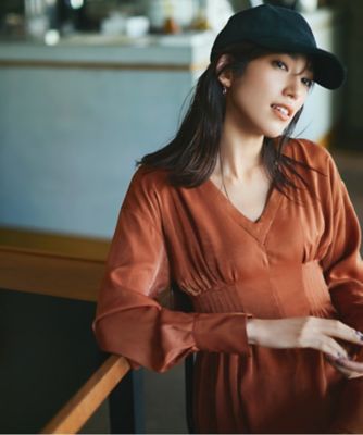 大草直子さんコラボ】ウエストタックワンピース
