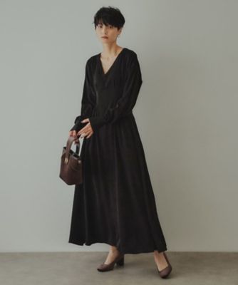 大草直子さんコラボ】ウエストタックワンピース