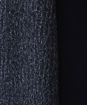 【日本製／美シルエット／伸縮性】スタイルアップ効果！ラメ入ジャカード素材が華やかなＩラインワンピース（２００２３８８８９９）