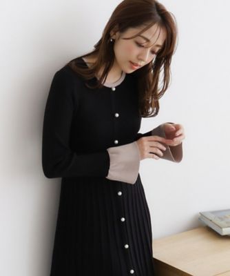 madameh 昼顔ワンピース 38 ネイビー madameh 昼顔ワンピース 38 ネイビー