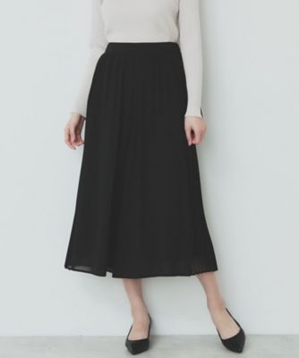 ＜index (Women)＞サイドプリーツフレアパンツ【洗濯機洗い可】（２００２３８９６４６）