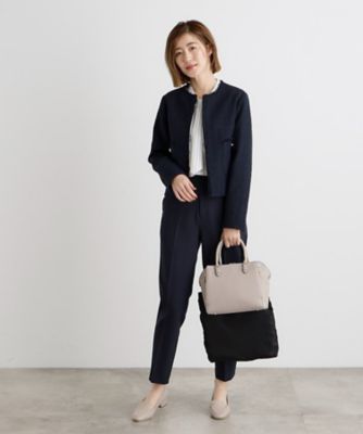 人間工学】タテZipメタルベルトサブ付き2WAYトート【入卒