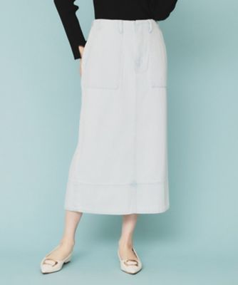 美品 ディオール タイトスカート オフホワイト デニム ビジュー y2k 38 デニムタイトスカート【洗濯機洗い可】（2002397015