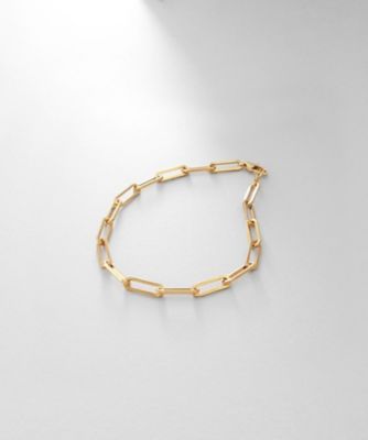 ＜COCOHNIK ONKITSCH (Women)＞シルバー　デザインチェーン　フラットケーブルブレスレット（２１ｃｍ）　ＧＰ（２００２３９７１６０）